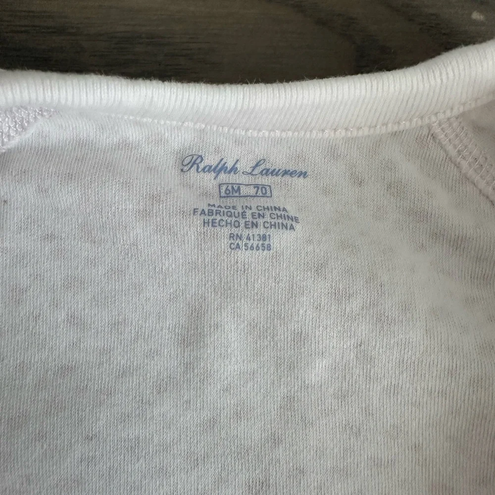 RALPH LAUREN BABY GIRL FLORAL COTTON COVERALL